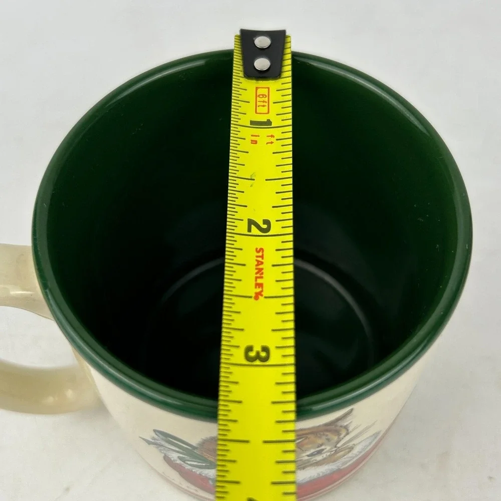 Vintage Potpourri Press 1989 Tabby‎ Kitten Santa Hat Christmas Coffee Tea Mug